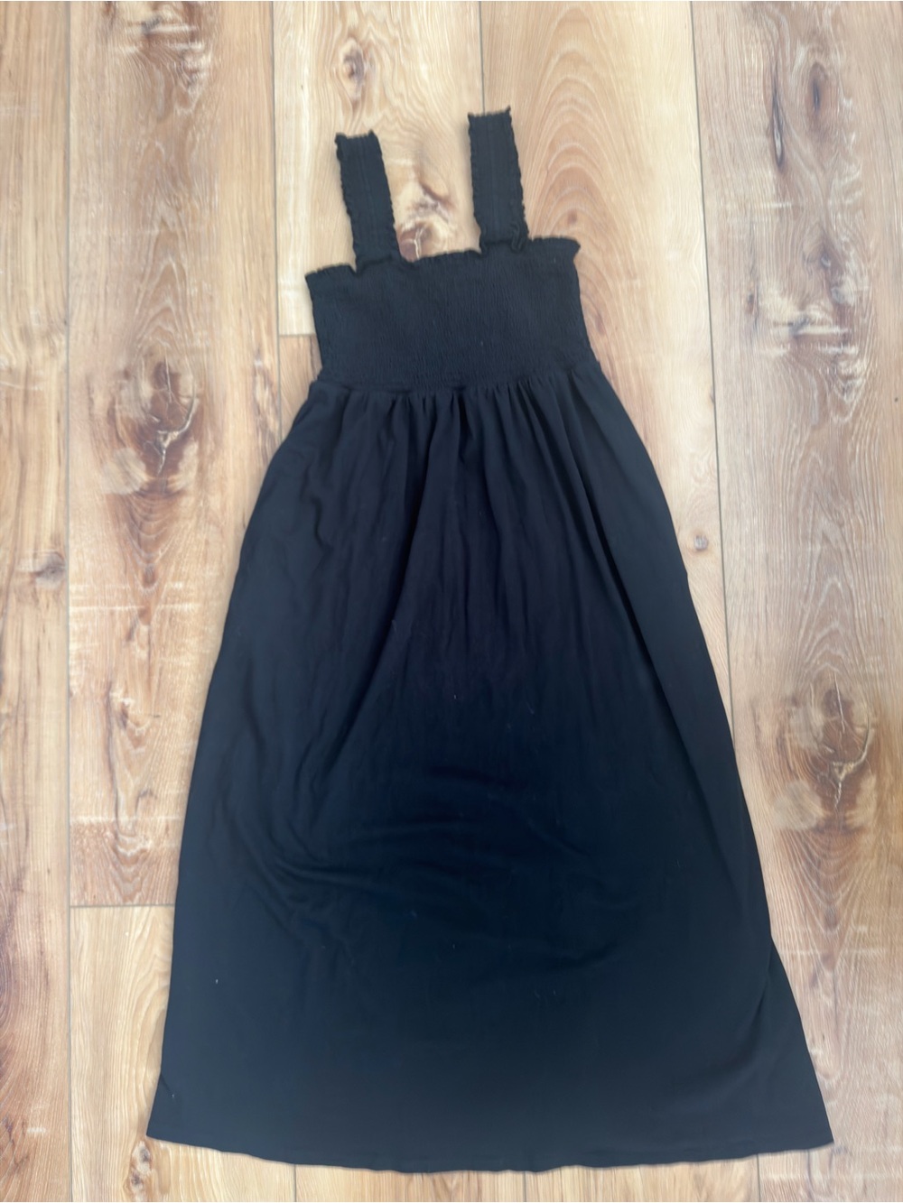 Old Navy Black Smocked Sundress with Wide Straps